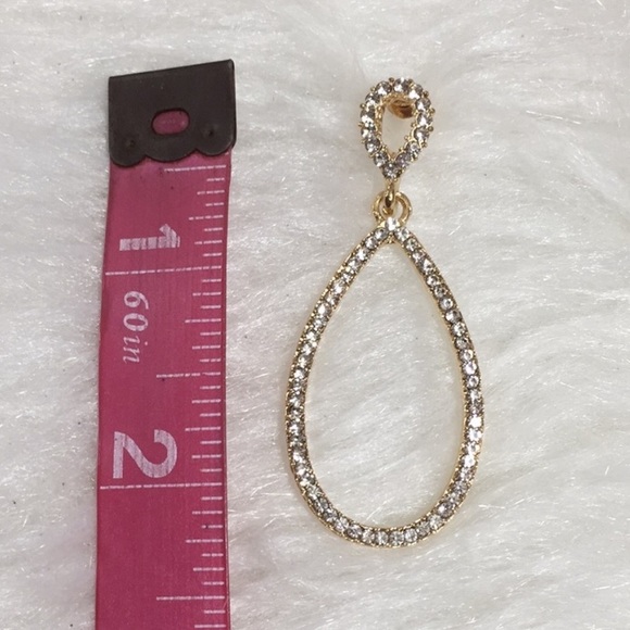 🌹Palm Beach Teardrop Rhinestones Earrings - Picture 4 of 4